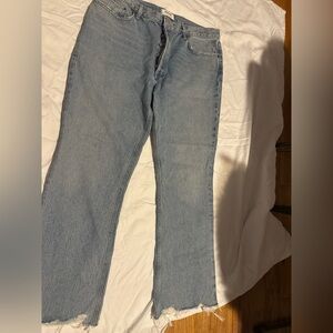 Agolde Women's Light Blue Boot Cut Jeans